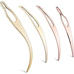4 Pieces Sisterlock Retighten Tool, Dreadlock Tool for Hair, Dreadlock Crochet Needle, Loc Crochet Needle for Hair Extensions Styling Loc Maintenance(Rose Gold, Gold)