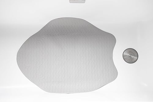 Vista 17 de Ubbi Tapete de baño acolchado antideslizante para bebé, potentes ventosas, esenciales para el tiempo de la bañera del bebé, gris