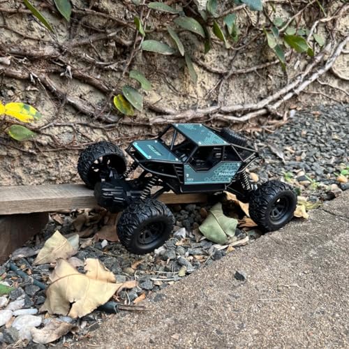Carrinho Controle Remoto Jeep 4x4 Brinquedo Infantil (Azul)