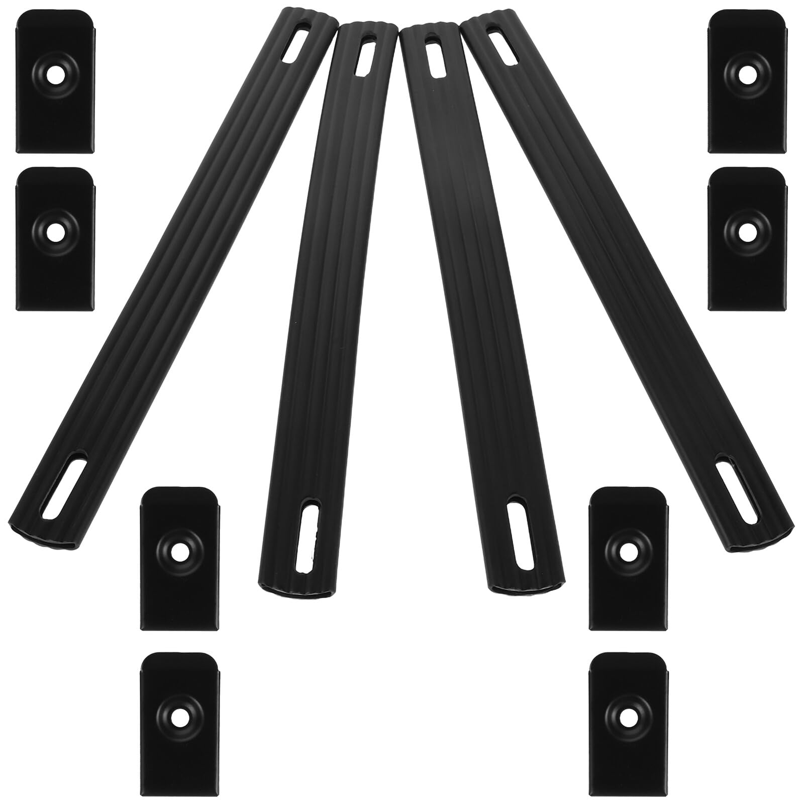 4 Stück Lautsprechergriffe aus Eisen und Pvc mit Komfortablem Griff für Koffer und Boxen Einfache Montage Geeignet für Gepäck und Musikzubehör