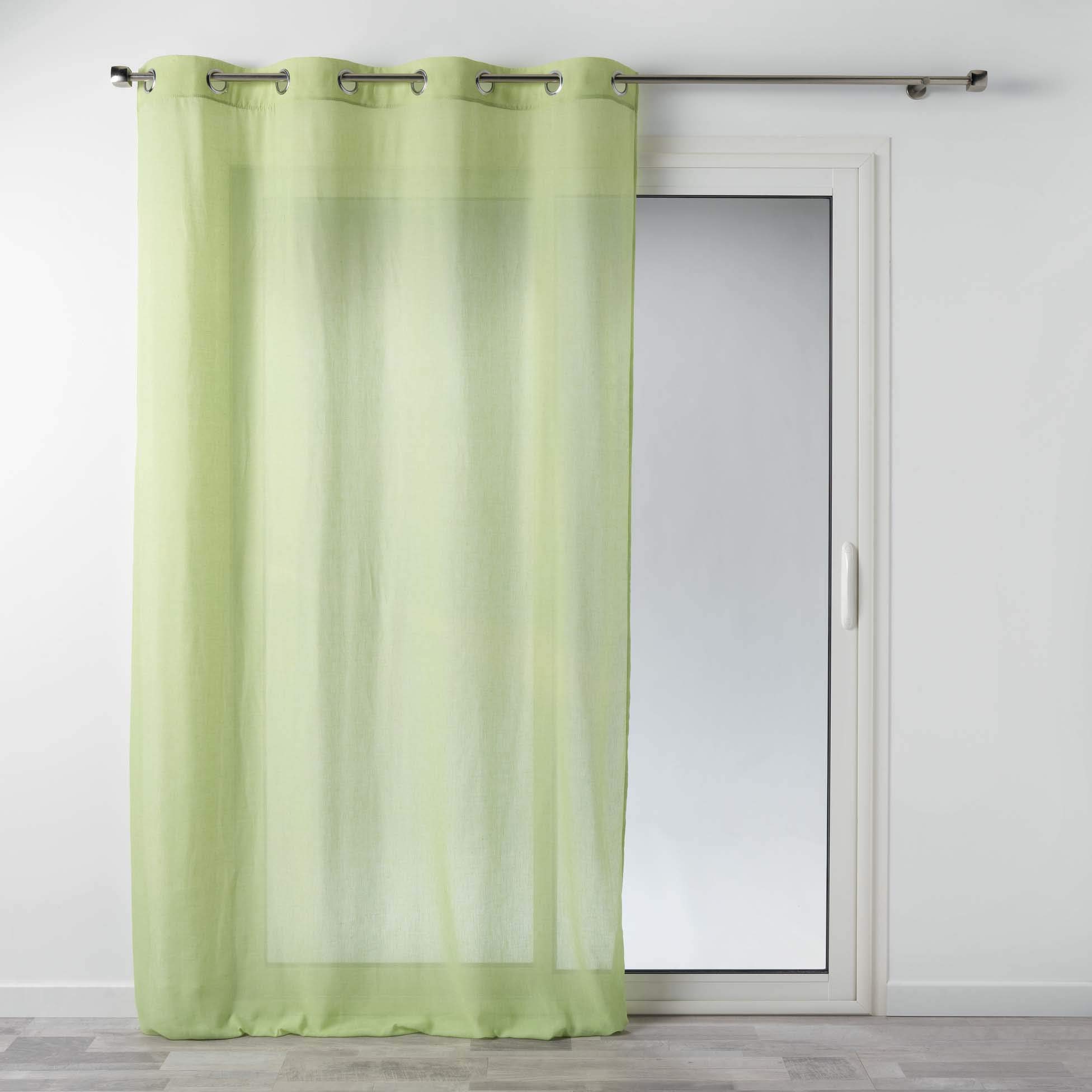Douceur d'Intérieur Ösenvorhang grün, 140 x 240 cm