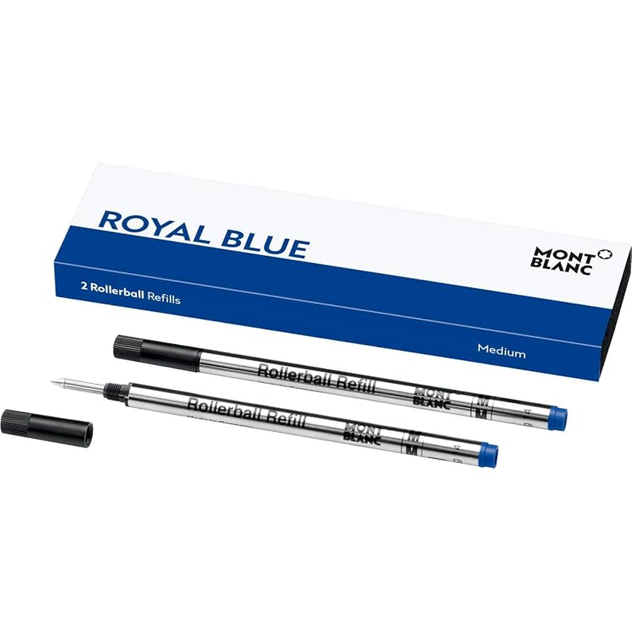 Amazon.com : Montblanc - 2 Rollerball Refills Royal Blue M