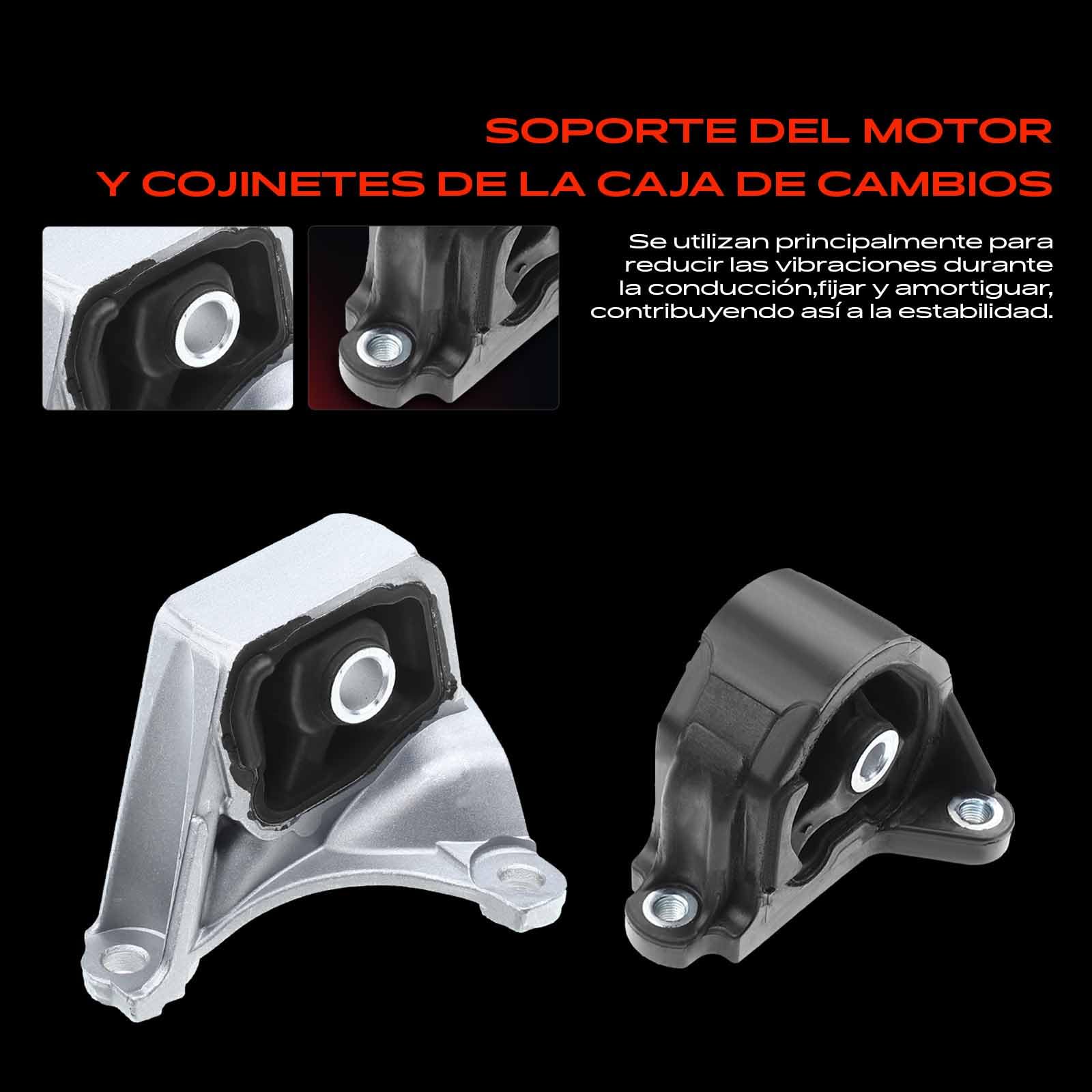 Frankberg 3 soportes de motor + 1 soporte de caja de cambios 50805S9A013 | Compatible con: RSX cupé DC ,Civic VII Saloon ES ET ,Civic VII Hatchback EP EU EV