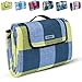 Produktbild TRESKO XXL 195 x 150 cm Picknickdecke Acryl Wasserdicht | Campingdecke für Outdoor mit Tragegriff | Wärmeisoliert & Weich PNDKE31