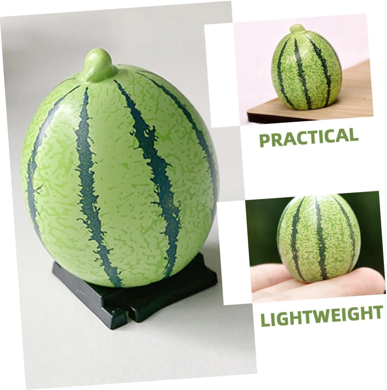 12 Pcs Mini Artificial Watermelons Lifelike Fake Fruits for Home Decor Office Decoration and Photography Props Realistic Miniature Watermelon Models for Themed Parties and Displays