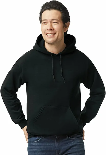 Gildan Adult Fleece Hoodie Sweatshirt, Style G18500, Multipack, Black (1-Pack), Medium