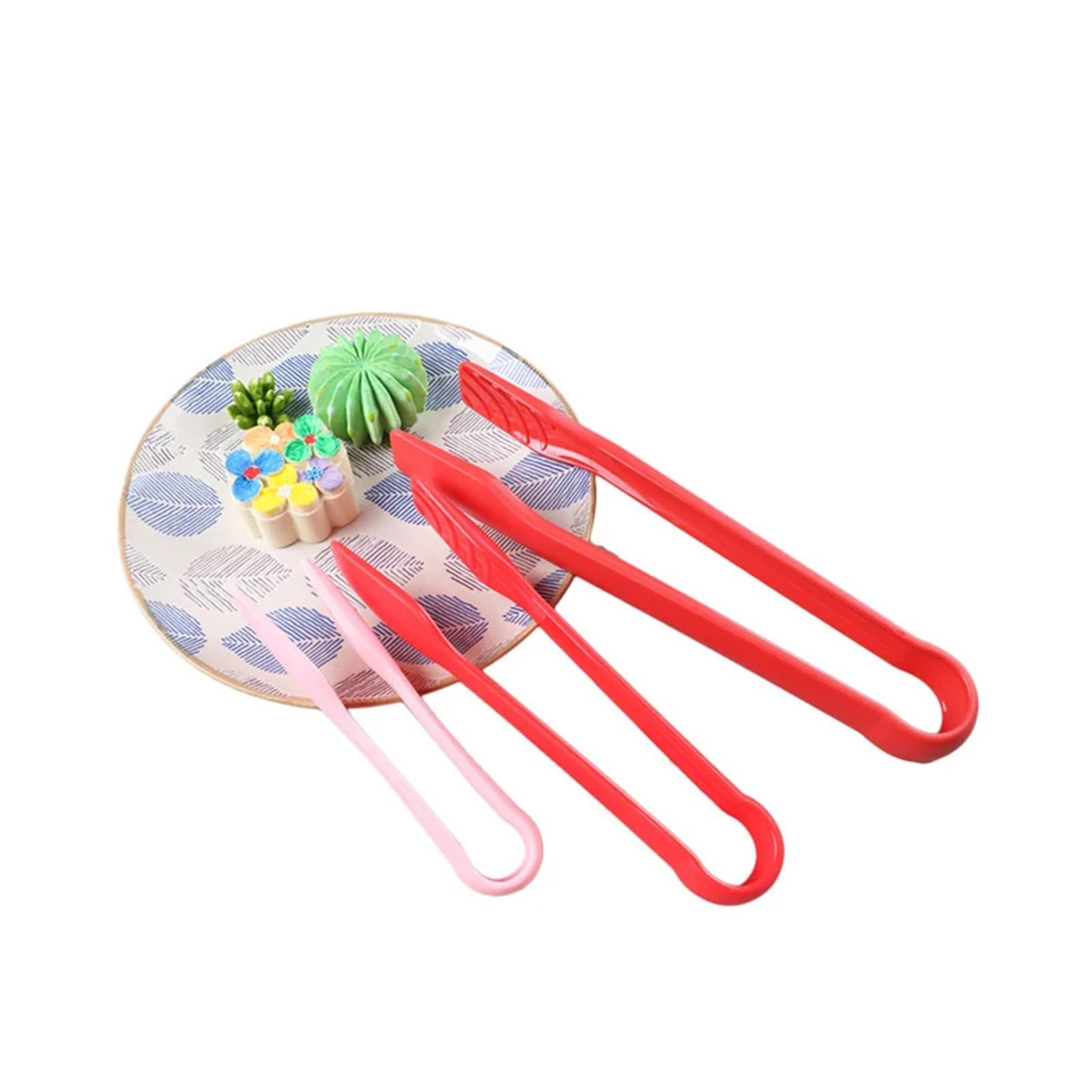 Pinze Da Cucina 3 unids/set multifuncional de plástico pan pinzas for barbacoa pinza for barbacoa comida ensalada pastel verduras pinzas for servir acceso a la cocina Para Cocina(Purple)