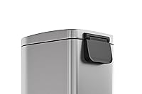 Vista 8 de Garvee 13 gal / 50 L Stainless Steel Kitchen Trash Can with Lid, Slim Rustproof Garbage Can, Large Step-on Metal Trash Bin with Inner Bucket, Rear