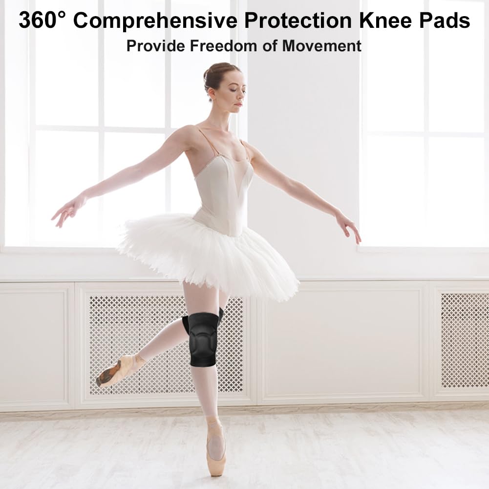 flintronic Genouillères de Protection 20 MM Épais Éponge Antidérapant pour Danse Volleyball Yoga Football Course