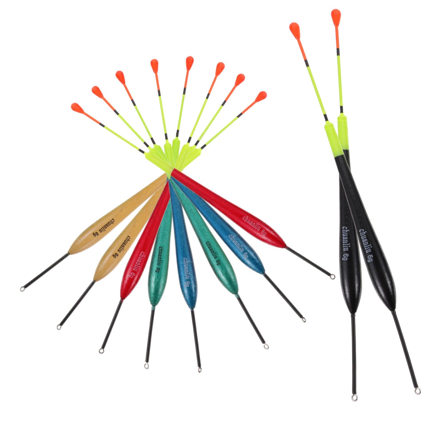 SUPVOX 50piezas Flotadores De Pesca De Flotadores Sensibles para Pesca Ríos y Mar para Mantener El Profundidad Deseada