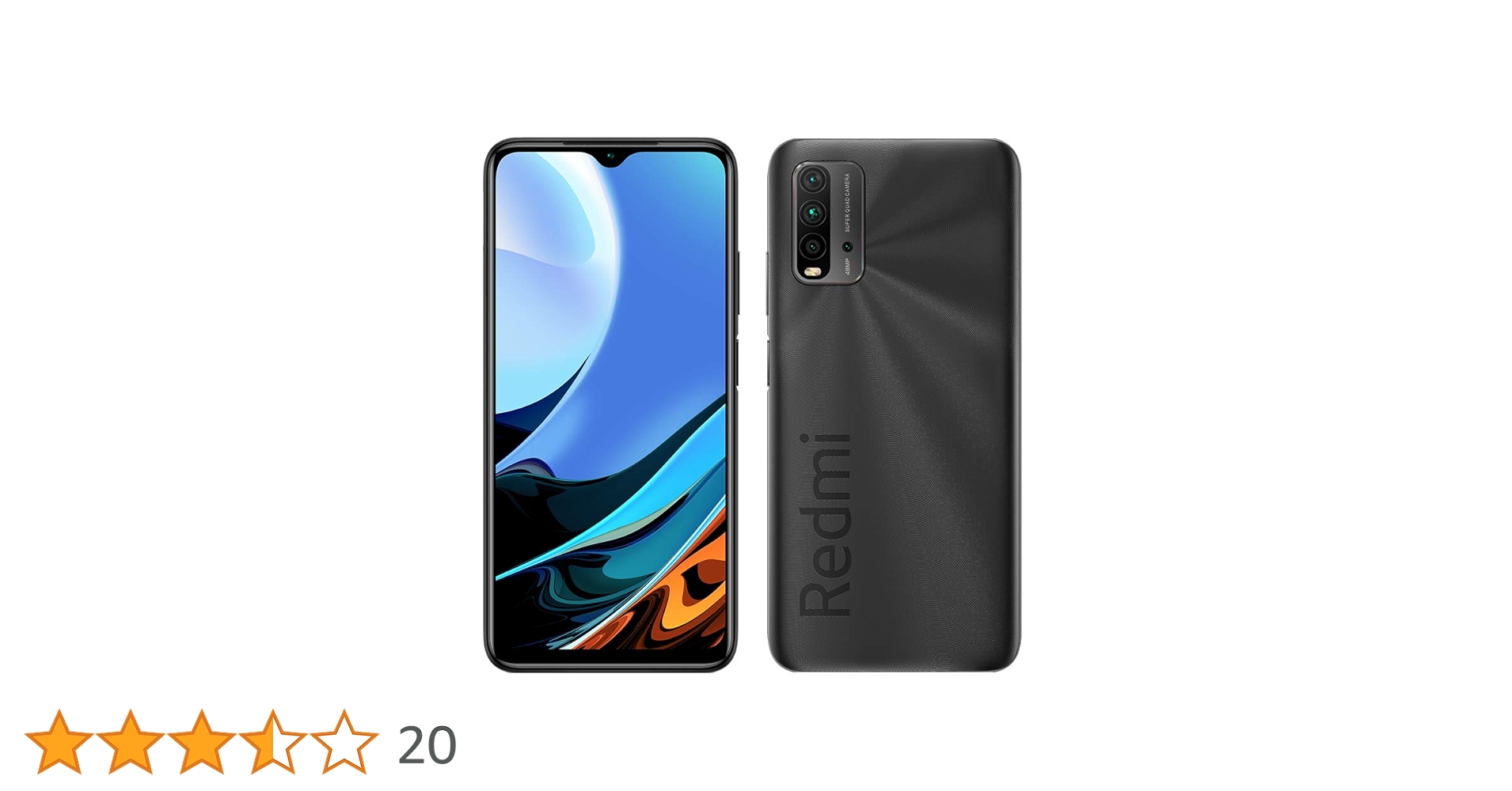 Xiaomi Redmi 9T - Smartfon 128GB, 4GB RAM, Dual Sim, Carbon