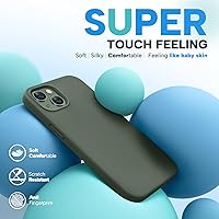 Vista 862 de Miracase Funda diseñada para iPhone 13 Pro Max con protector de pantalla, [forro de microfibra suave antiarañazos], funda protectora de silicona