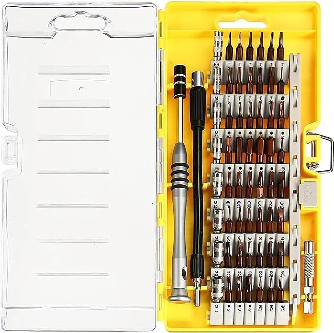 PAVITYAKSH 60 IN 1 SCREW DRIVERKit with Superb S2 Steel 56 Bits Screw Driver set for Mobile Phone,Laptop, Tablet, PC & Household Repair Home Tool Kit.