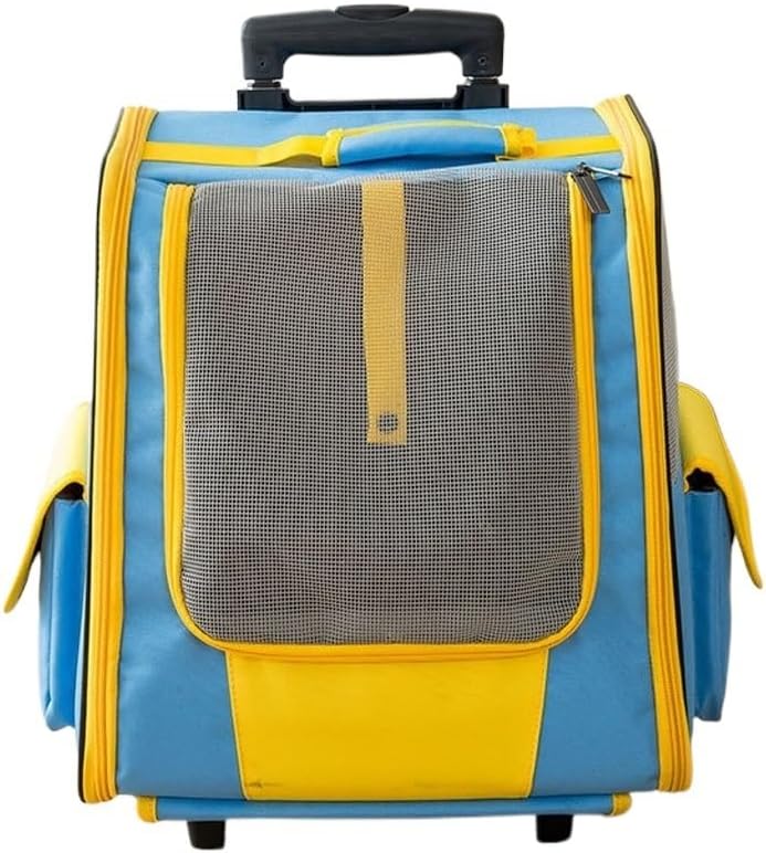 Pet Dog Trolley Backpack Portable Outdoor Cat Bag Wheel Suitcase Travel Accessories