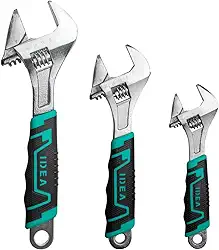 Kit Jogo 3 Chaves Inglesa Boca Ajustável Regulagem Universal