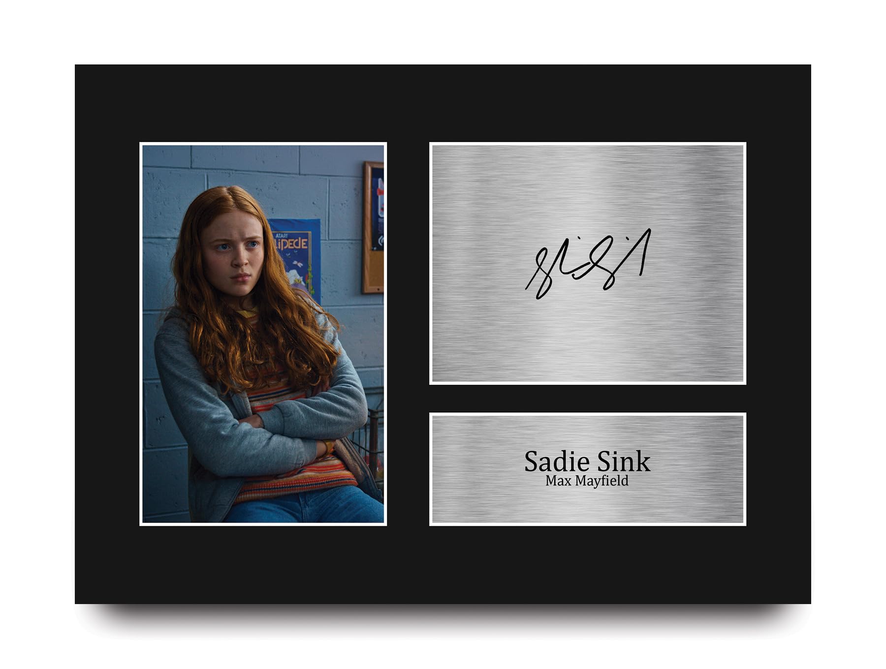 HWC Trading Sadie Sink Strange Hawkins Thing Max Mayfield Gifts Printed Signed Autograph Picture for TV Show Fans - A4