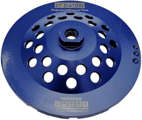 Miniatura 6 de DT-DIATOOL Mármol concreto del granito de la muela abrasiva de 7 pulgadas con el segmento doble del diamante de la fila