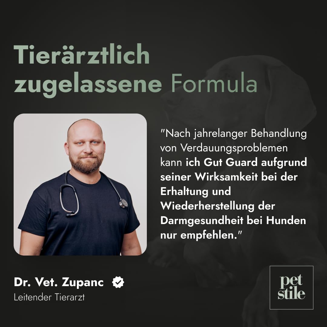 Gut Guard Verdauungsgesundheit Hunde Probiotika 150g, Probiotisches & Präbiotisches Pulver für eine gesunde Verdauung & Immunsystemstärkung (‎‎150 g (1er Pack))