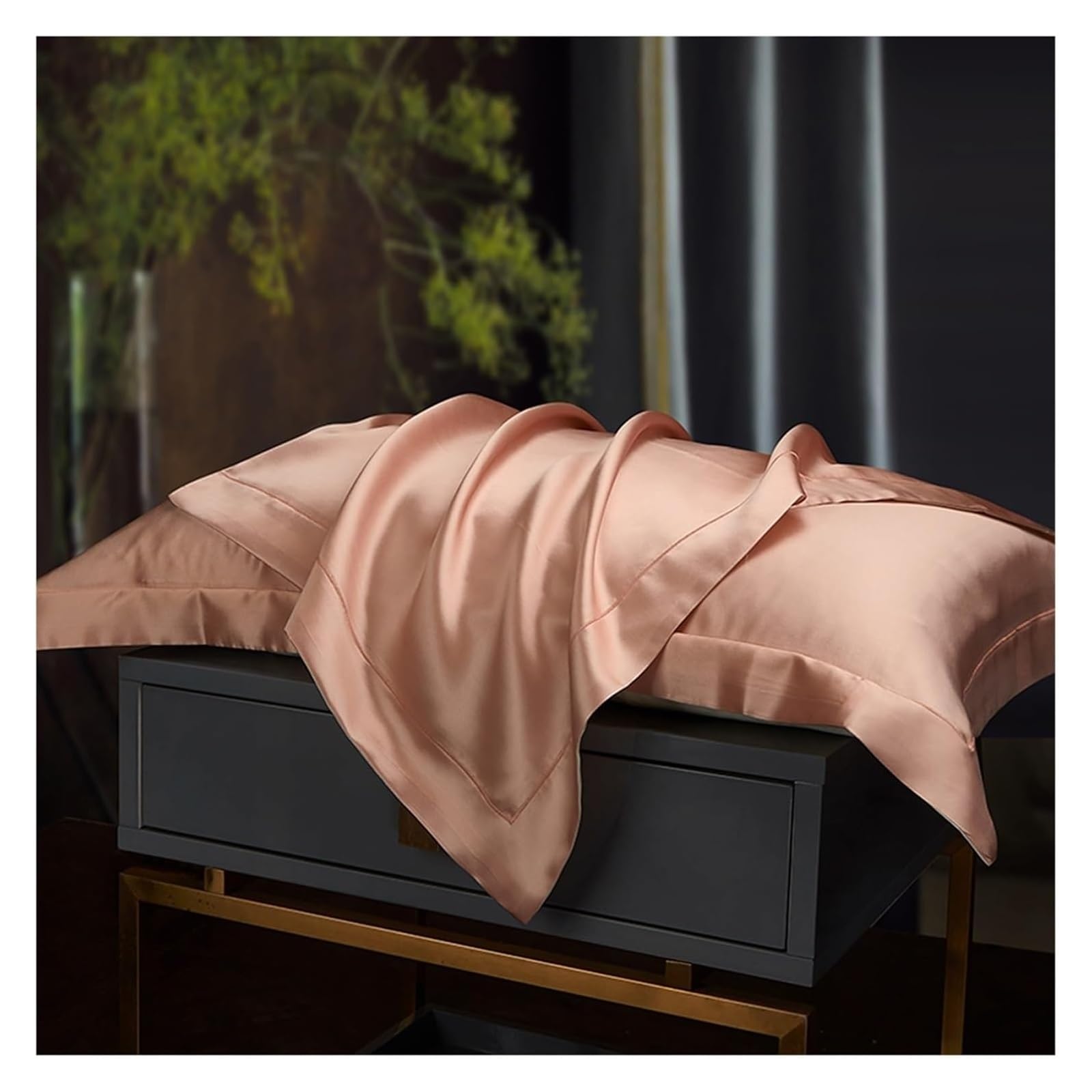Silk Pillowcases, Pure Silk Pillowcase Real For Sleeping Hair And Skin Health Multicolor 480x740mm(Lemonade)