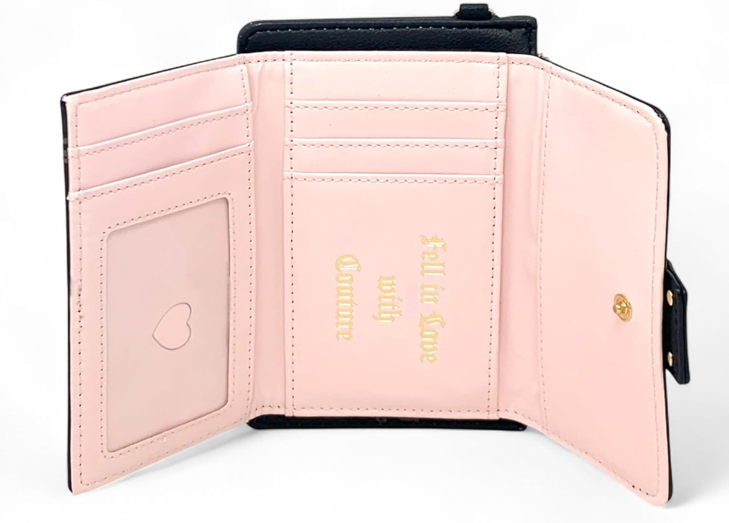 Juicy Couture Women's Wristlet with Dual Fold Flap Wallet