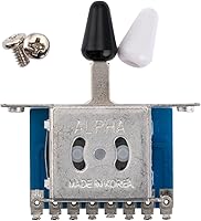 Vista 1 de Interruptor de palanca de pastilla de guitarra Alpha de 3 vías, interruptor selector de pastilla para guitarra eléctrica estilo Tele de importación