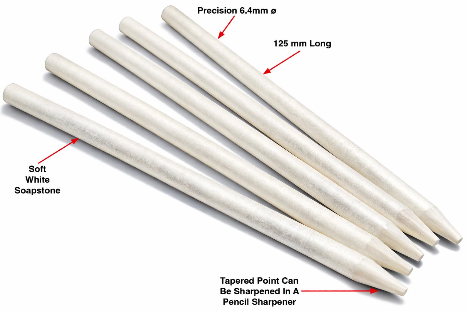 Soapstone Marker Refills, 36 Heat-Resistant Welding Sticks, 5" x 1/4" — Amazon image 2