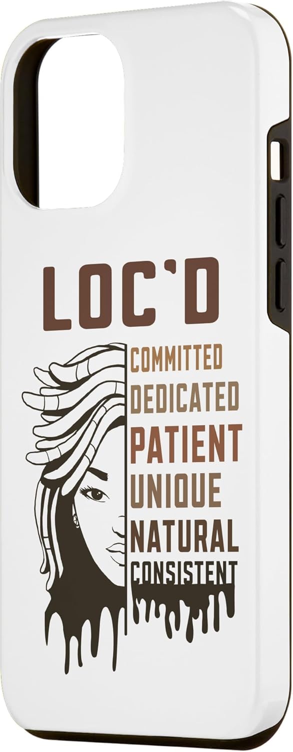 Locs Hair Locd Black African Woman Dreadlocks Rasta Girl Case for iPhone 12 Pro Max