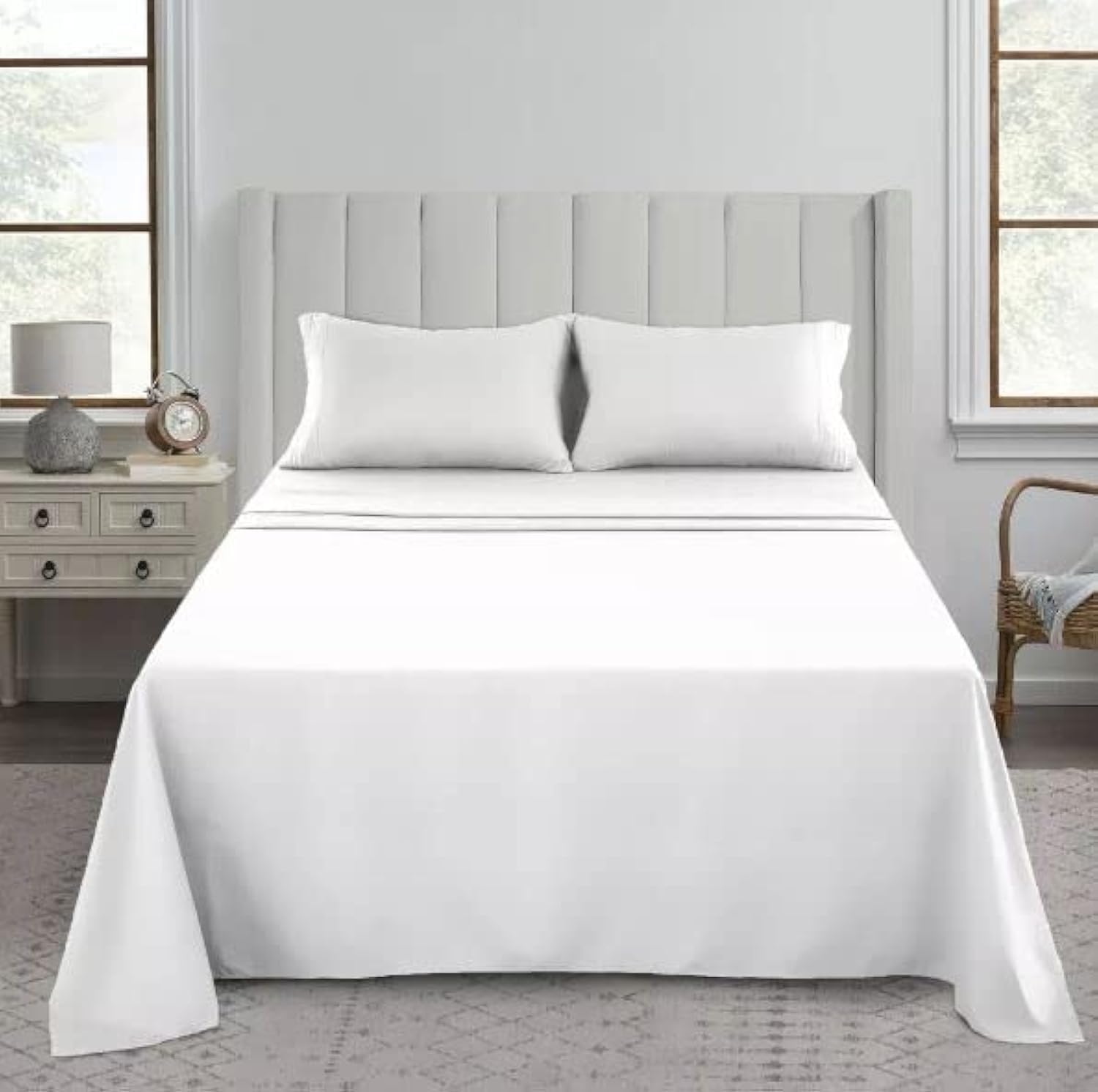 Drap plat de dessus super doux pour une literie de grand hôtel à la maison