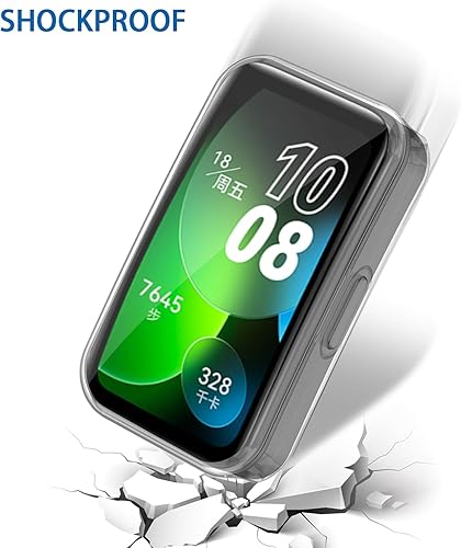 Miniatura 4 de Funda protectora de TPU para Huawei Band 8 (transparente), paquete de 2