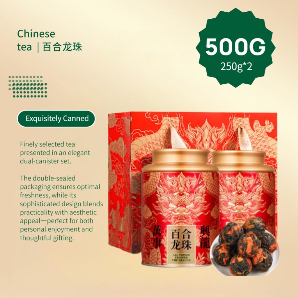 Lily Tee | Yunnan Safflower Schwarztee | Starkes Aroma | Premium Chinesischer aromatisierter Schwarztee als Geschenk