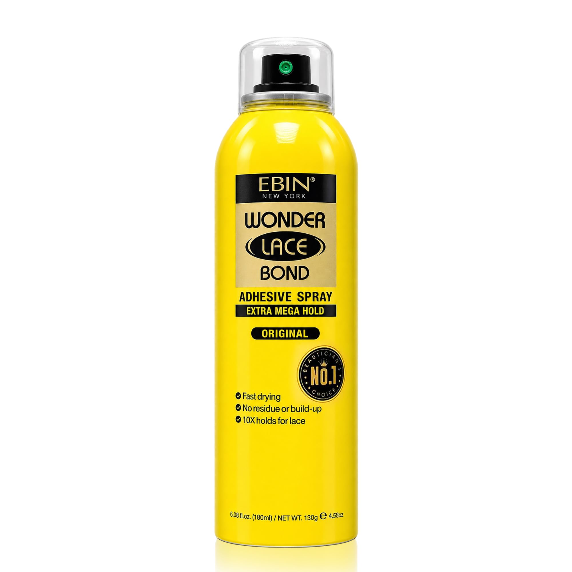 EBIN Wonder Lace Bond Adhesive Spray, Mega Hold, Quick Dry, 180ml