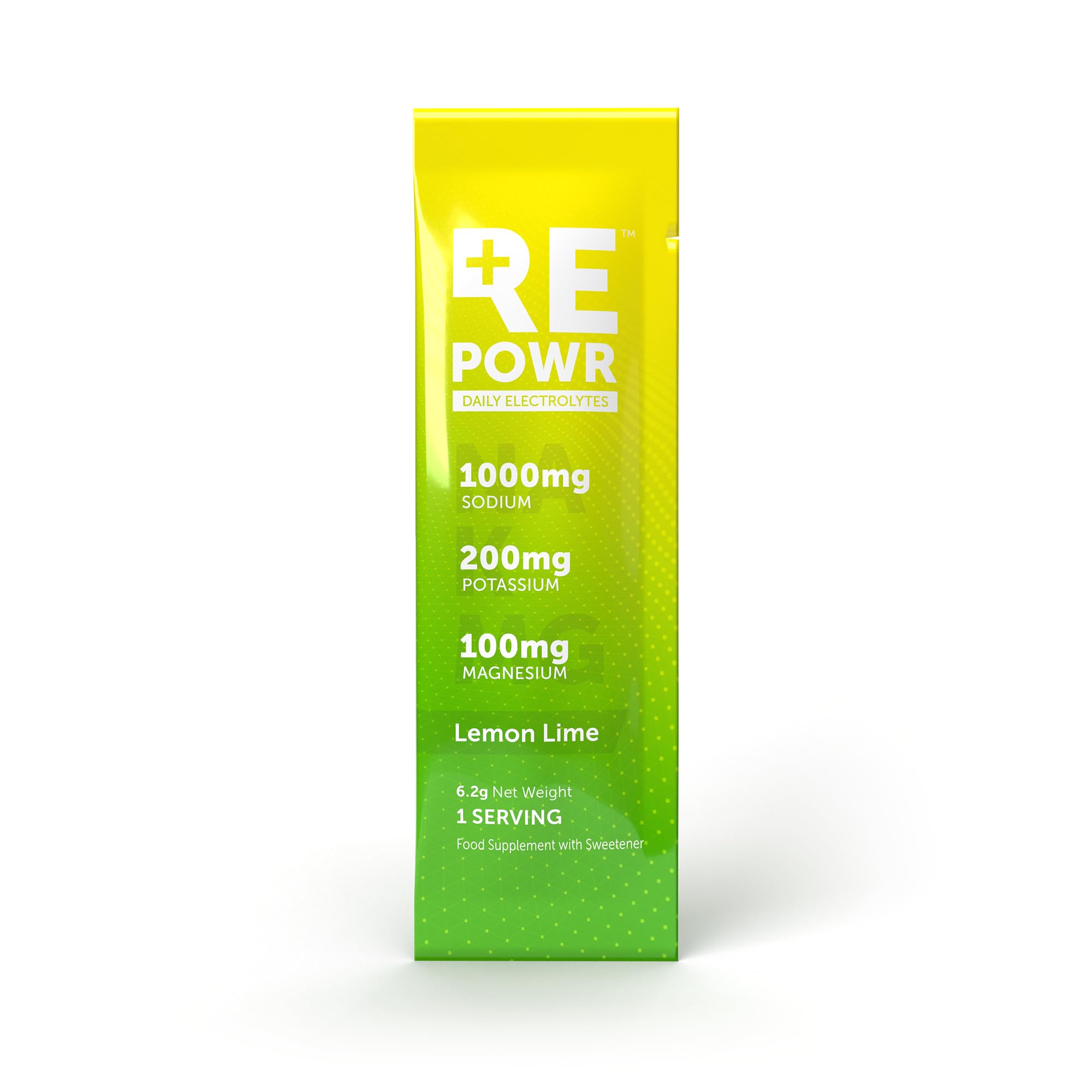 Lemon Lime 30's - Clean Electrolytes Sachets Made with Natural Desert Salt | 1000mg Sodium. 200mg Potassium. 100mg Magnesium | Sugar Free. No Calories | Vegan, Keto and Fasting Friendly