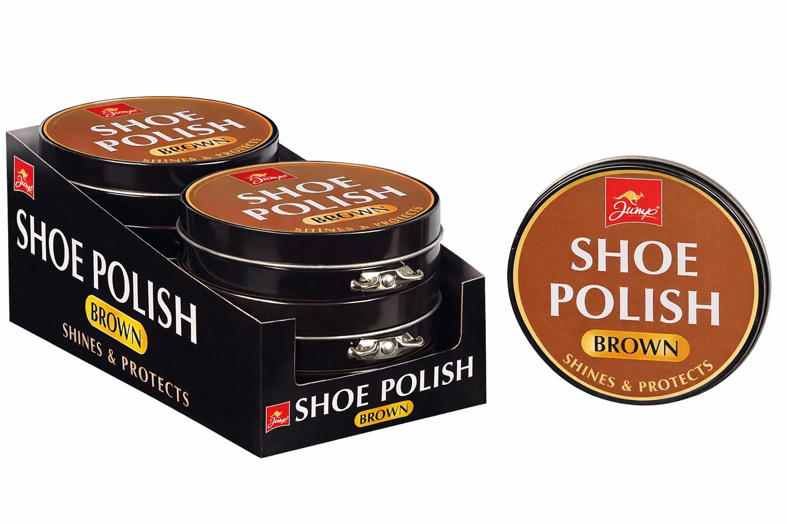 Brown Shoe Polish 80g tin