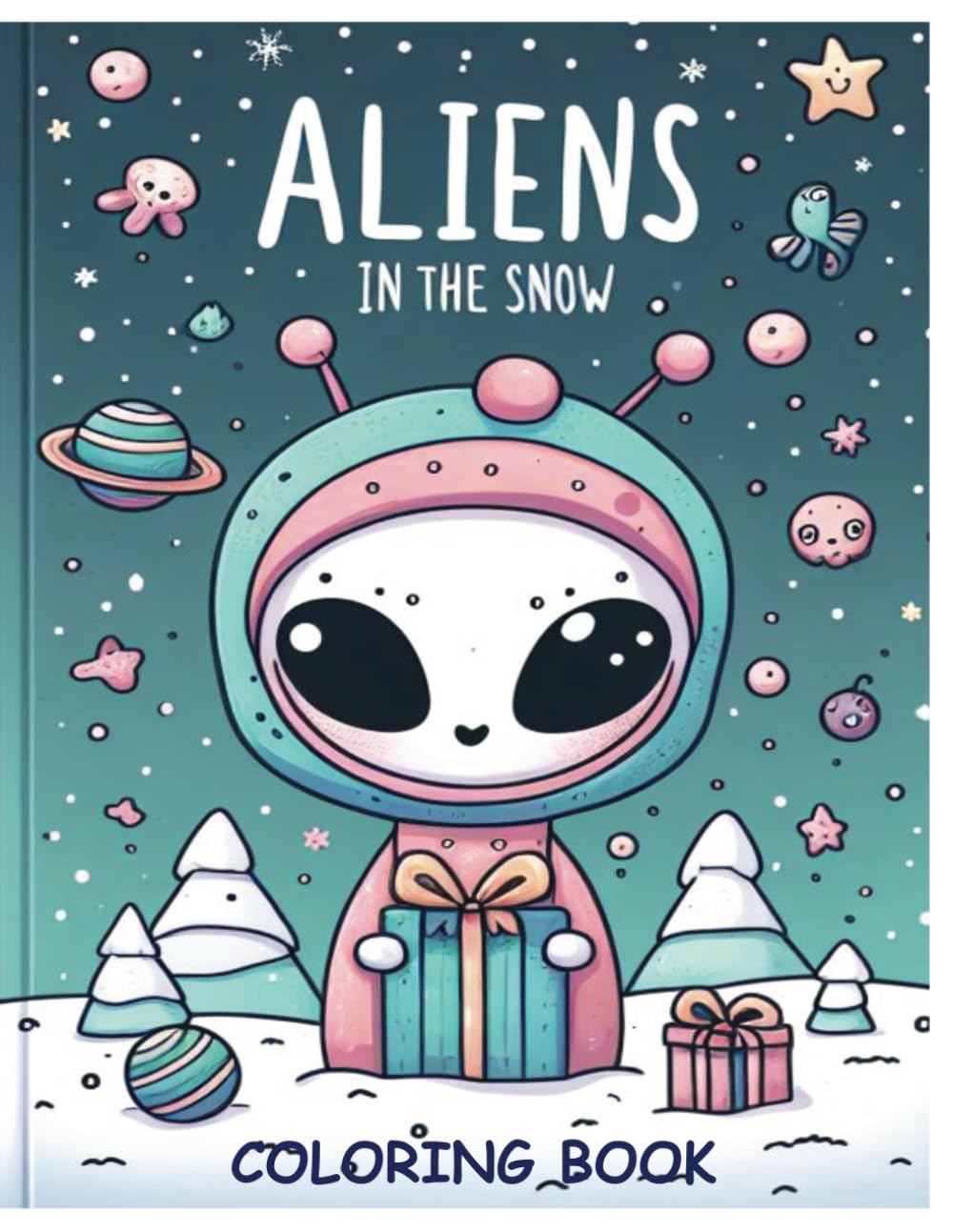 Aliens in the Snow: coloring book