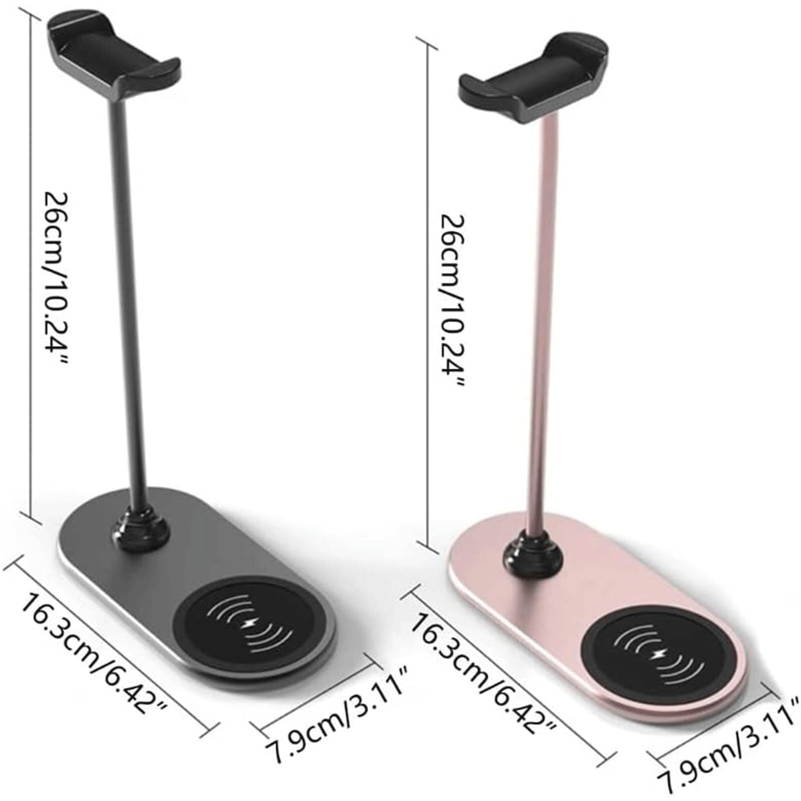 Support Support De Casque Chargeur Rapide Universel D'écouteur Bureau Casque(Rosa)