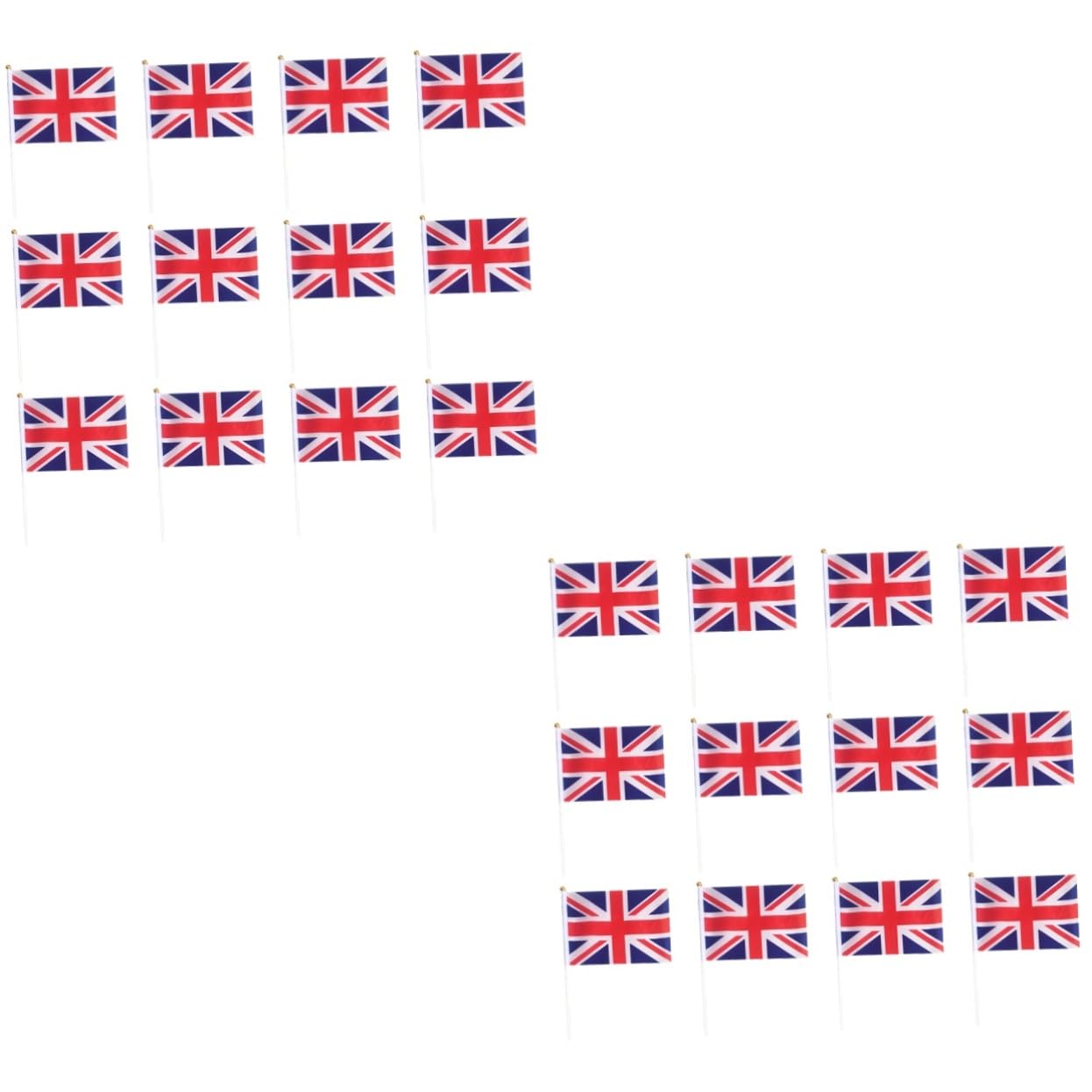 Union Jack flag coronación mini palos BESPORTBLE banderas de mano para animar desfiles públicos