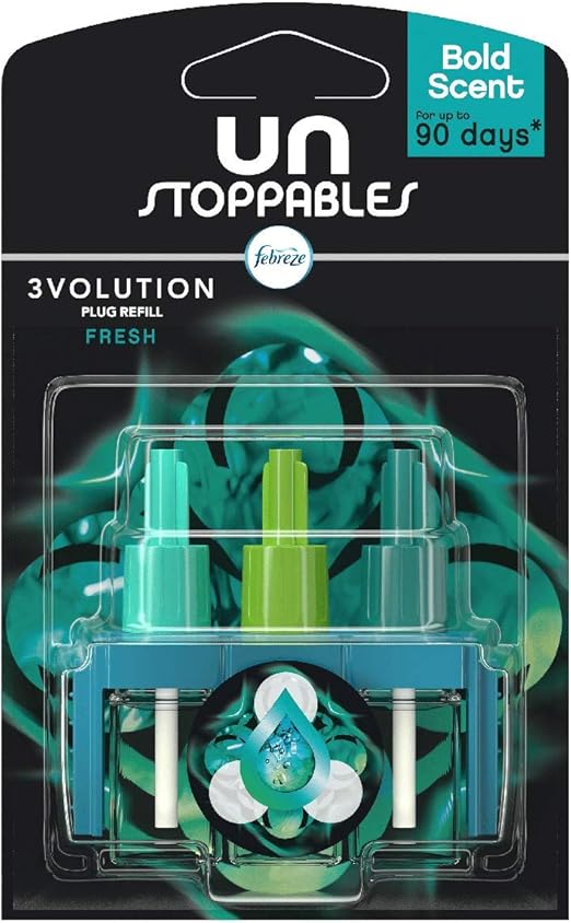 Febreze Unstoppables 3Volution Air Freshener PlugIn Diffuser Refills