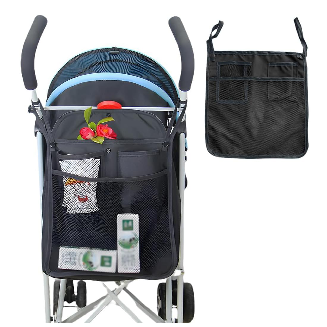 Organizer Per Passeggino OQKAHIV - Borsa Rete Sospesa, Universale E Capiente - Foto 5