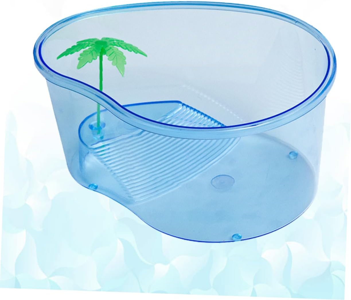 POPETPOP 1pc Creative Emulational Turtle Tank for Reptiles Capacity Plastic Aquarium Non- Frosted Bottom for Turtles Boys and Girls Pets and Home Decor Sky-