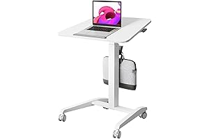 Mobile Standing Desk with Tiltable Desktop: Elevate Your Workspace