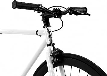Golden Cycles Fixed Gear Single Speed Bike - Perfect Urban Commuter Bicycle with Front and Rear Brakes - Ideal for Teens and Adults - The Bike in Different Sizes
