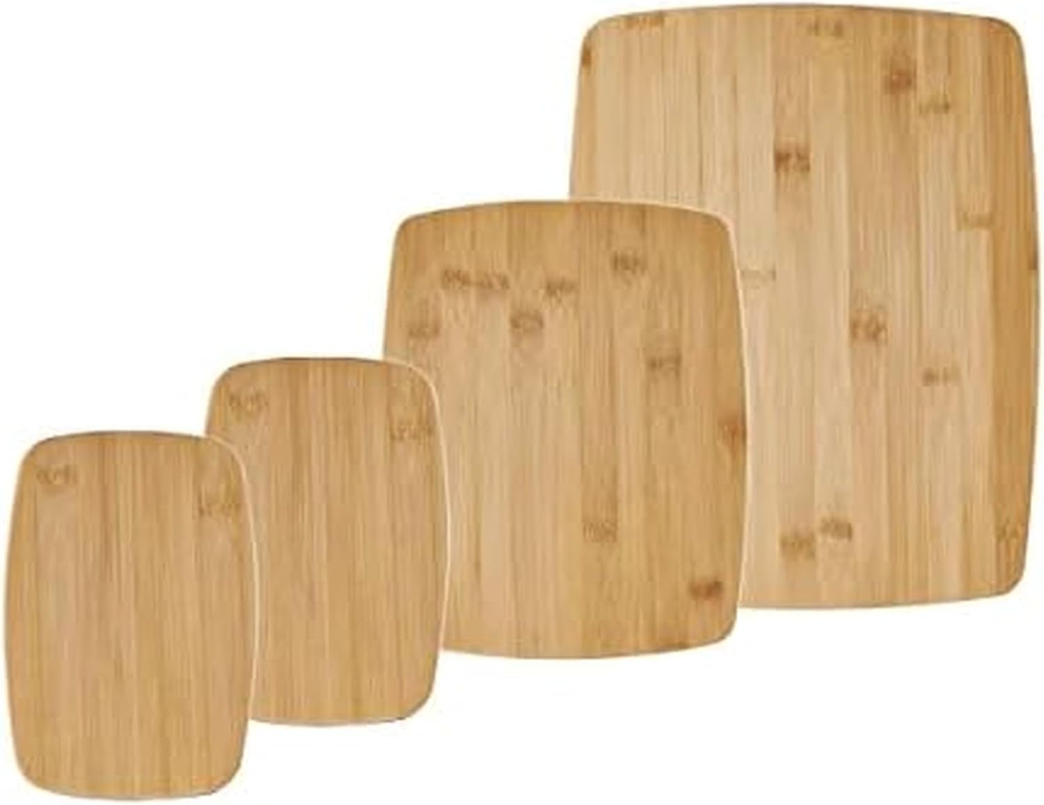 Farberware 4-Piece Reversible Bamboo Cutting And Charcuterie Board Set, Assorted Size Farberware 4-Piece Reversible Bamboo Cutting And Charcuterie Board Set, Assorted Size