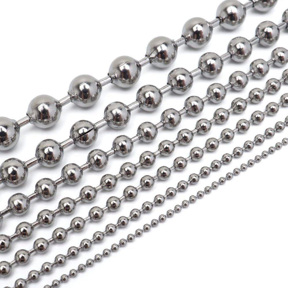 SILVER ボールチェーン 16インチ（40cm） ＆ 30インチ（75cm） 楽天