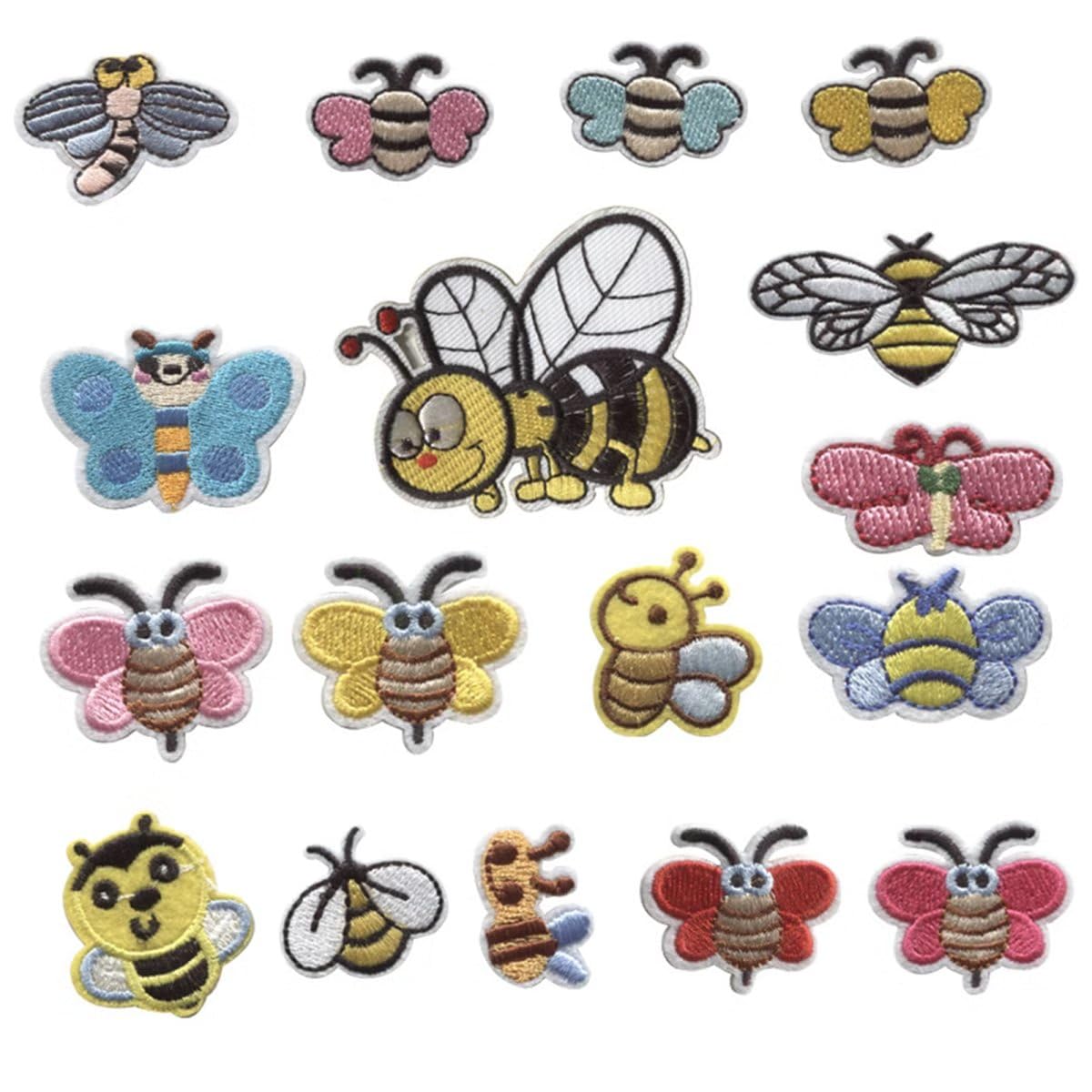 10 Toppe Termoadesive Ape Simpatiche Per Cucire O Stirare, Ideali Per Riparare Vestiti E Progetti Fai Da Te – Piccole, Ricamate, 2,7x3,1 Cm