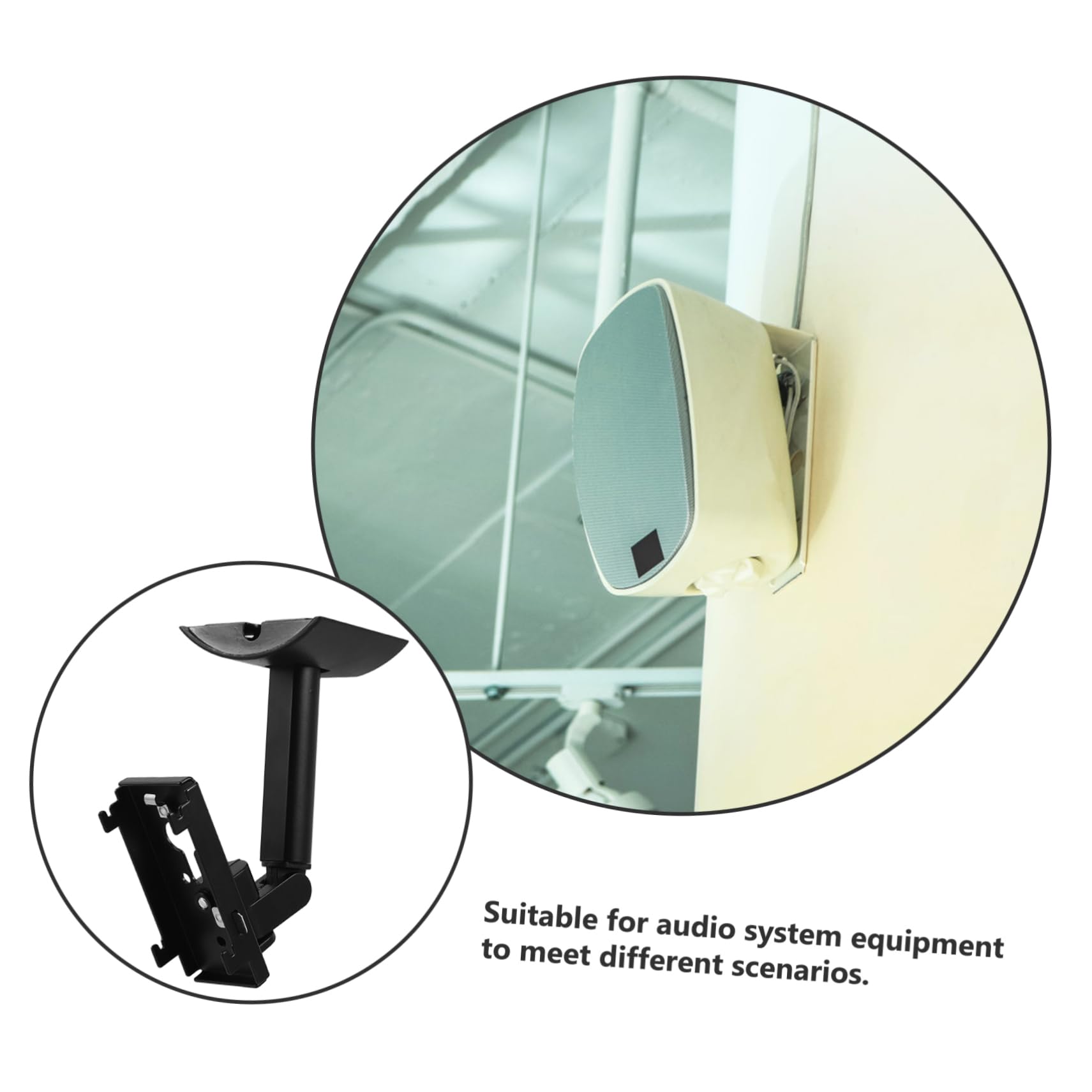 NUOBESTY Soporte de Pared para Altavoz Pesado Compatible con Bose Soporte Ajustable para Equipo Exterior Accesorio Musical de Montaje Seguro