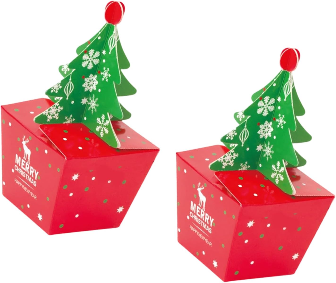 Multiple Occasion Holiday Celebrations Gift Box Recycled Paper Materials Sturdy Structure for Christmas Birthdays Recyclable Christmas Packaging Container