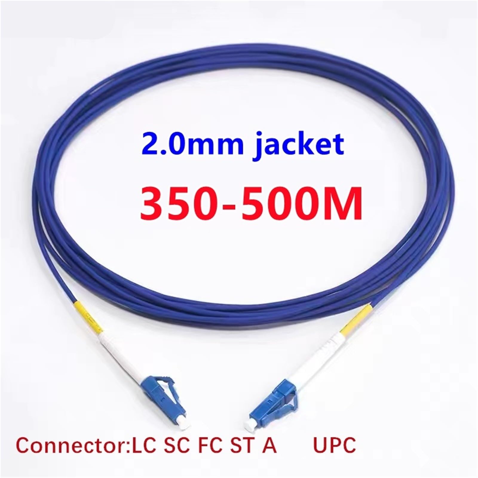 Cordon de raccordement à Fibre Optique blindé 1C de 2,0 mm, 350 m à 500 m, Fibre(FC-FC 350M)