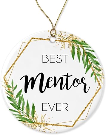 Mentor Christmas Ornament - Christmas Ornament Gift for Mentor - Worlds Best Mentor - Best Mentor Ever - Mentor Gifts Printed on Both Sides