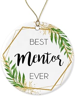 Mentor Christmas Ornament - Christmas Ornament Gift for Mentor - World's Best Mentor - Best Mentor Ever - Mentor Gifts Printed on Both Sides