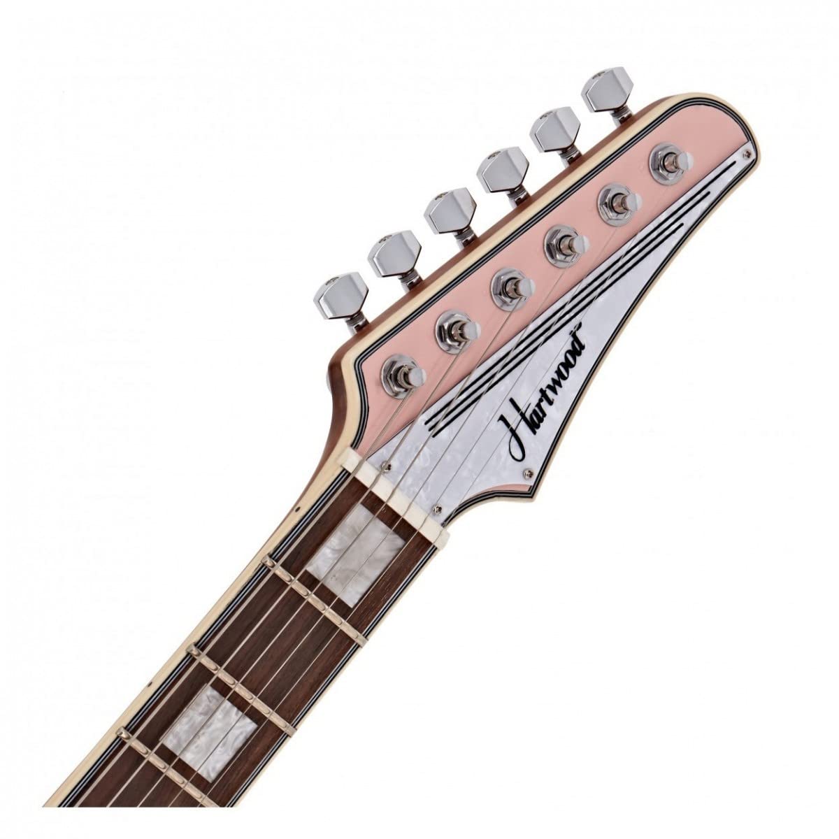 Hartwood Offset Vintage Style E-Gitarre, Strawberry Milkshake
